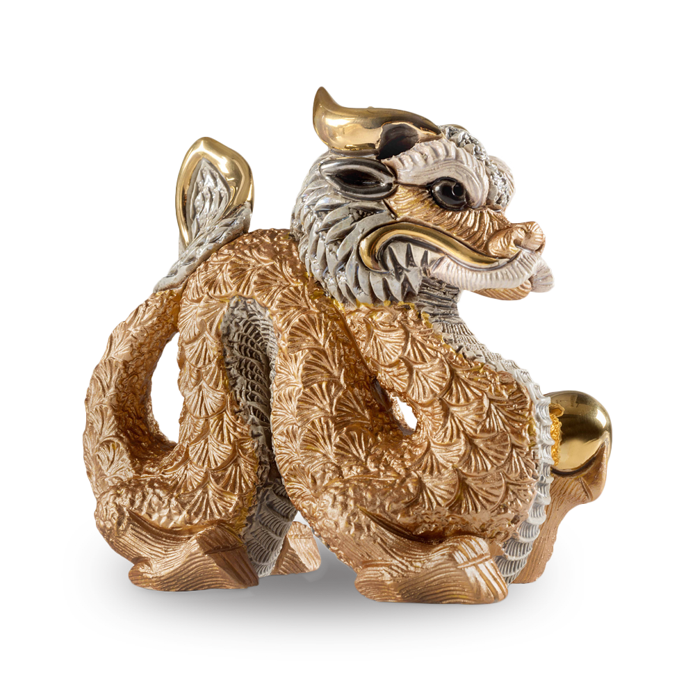 De Rosa Rinconada Статуэтка коллекционная Китайский Дракон золотой