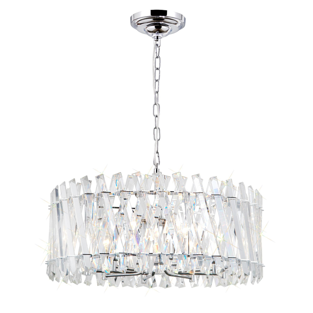 Citilux Ингвар CL334281 Люстра подвесная хрустальная Хром