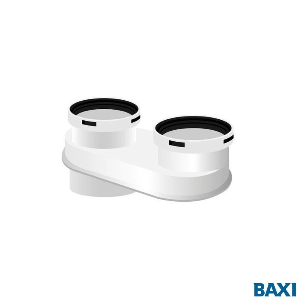 Адаптер для подключения раздельных труб, диам. 80 мм, HT (7102689-)