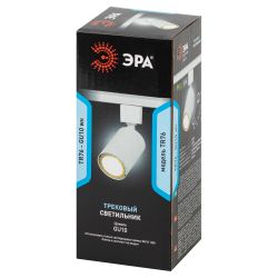 Трековый светильник однофазный ЭРА TR76 - GU10 WH под лампу GU10, белый