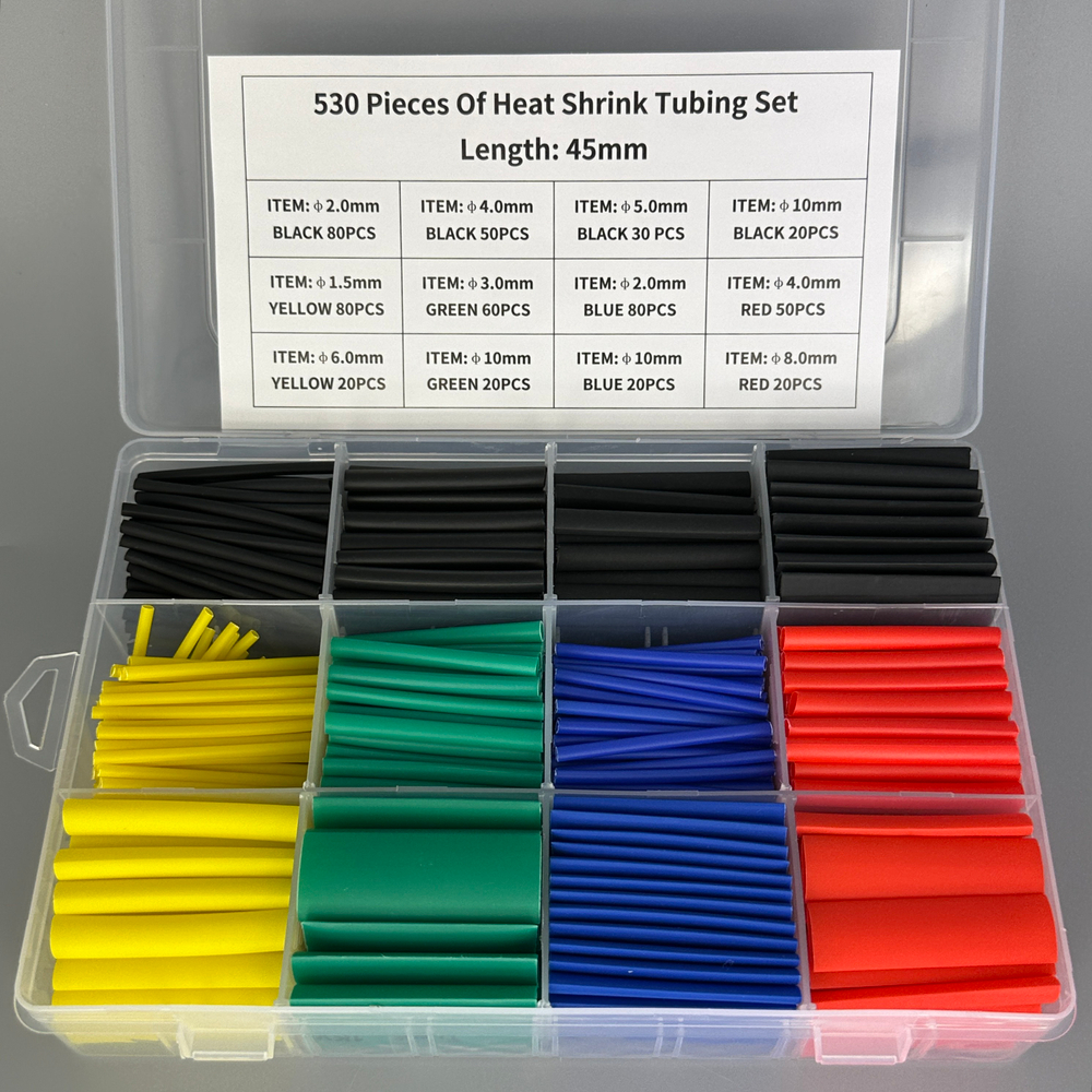 Набор термоусадок в коробке 530 штук
