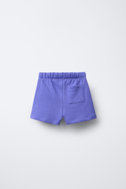 ZARA ШОРТЫ С НАДПИСЬЮ, ЛИЛОВЫЙ