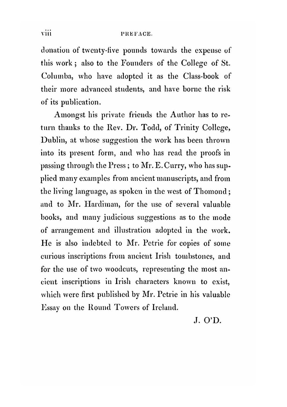 A grammar of the Irish language. published for the use of the senior classes in the College of St. Columba | John O'Donovan