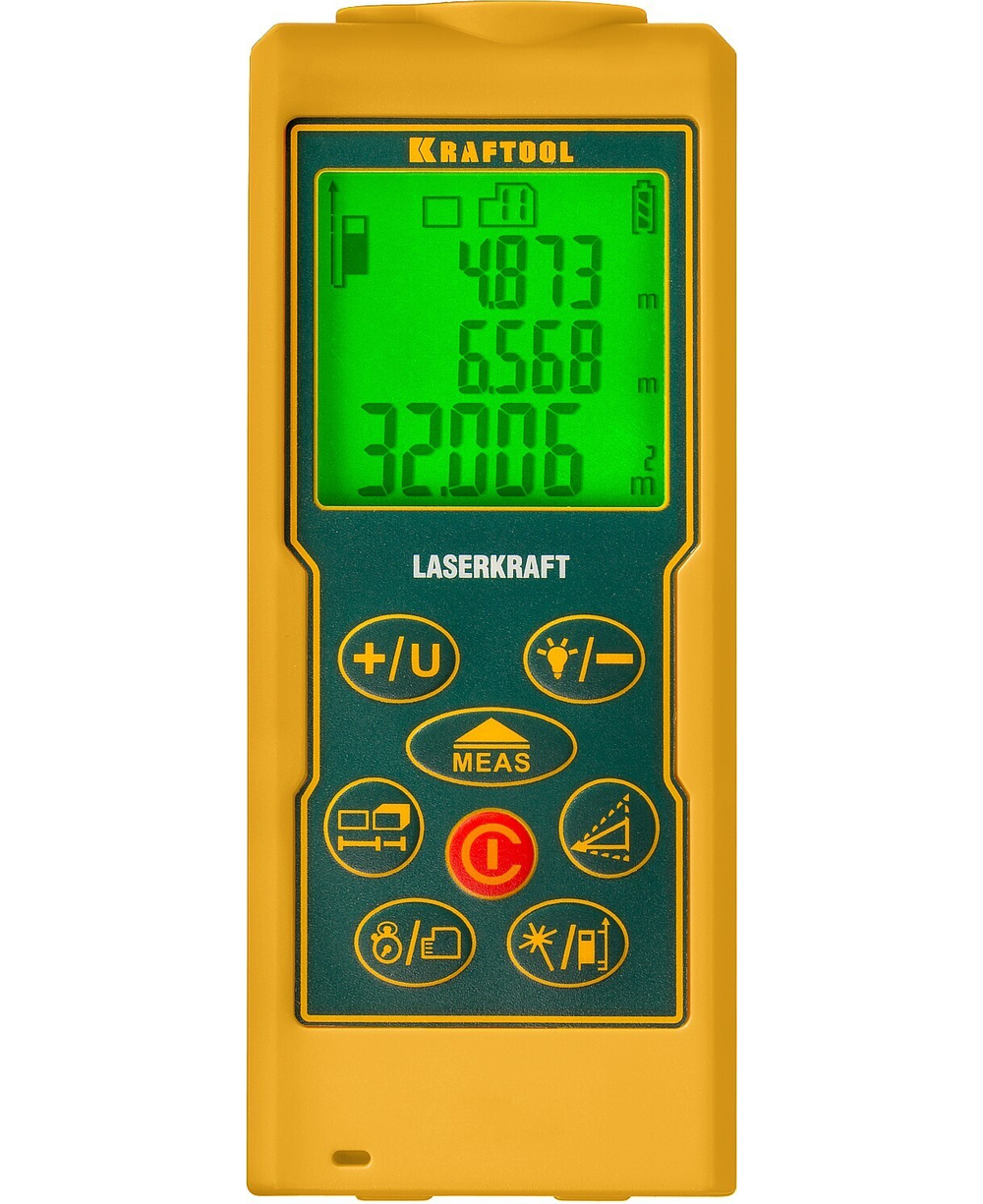 KRAFTOOL Laser-Kraft, 5 см - 70 м, лазерный дальномер (34760)