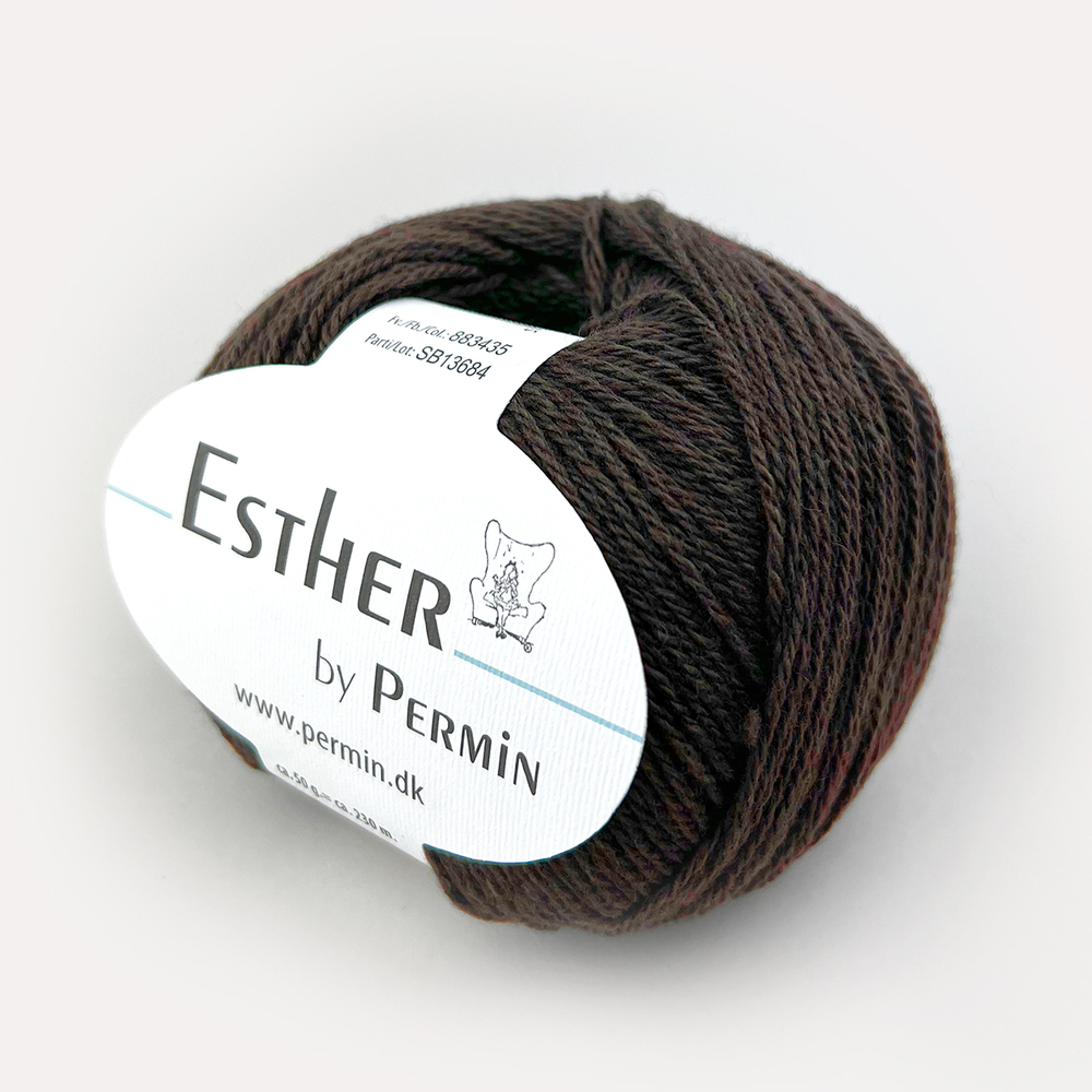 Пряжа для вязания PERMIN Esther 883435, 55% шерсть, 45% хлопок, 50 г, 230 м PERMIN (ДАНИЯ)