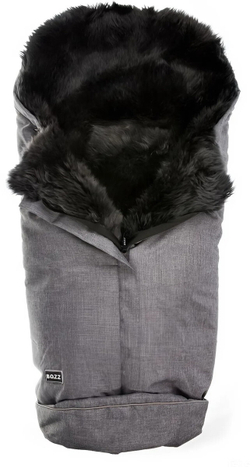 Конверт Bozz из овчины с длинным ворсом 20-2015-33 серый меланж\серый