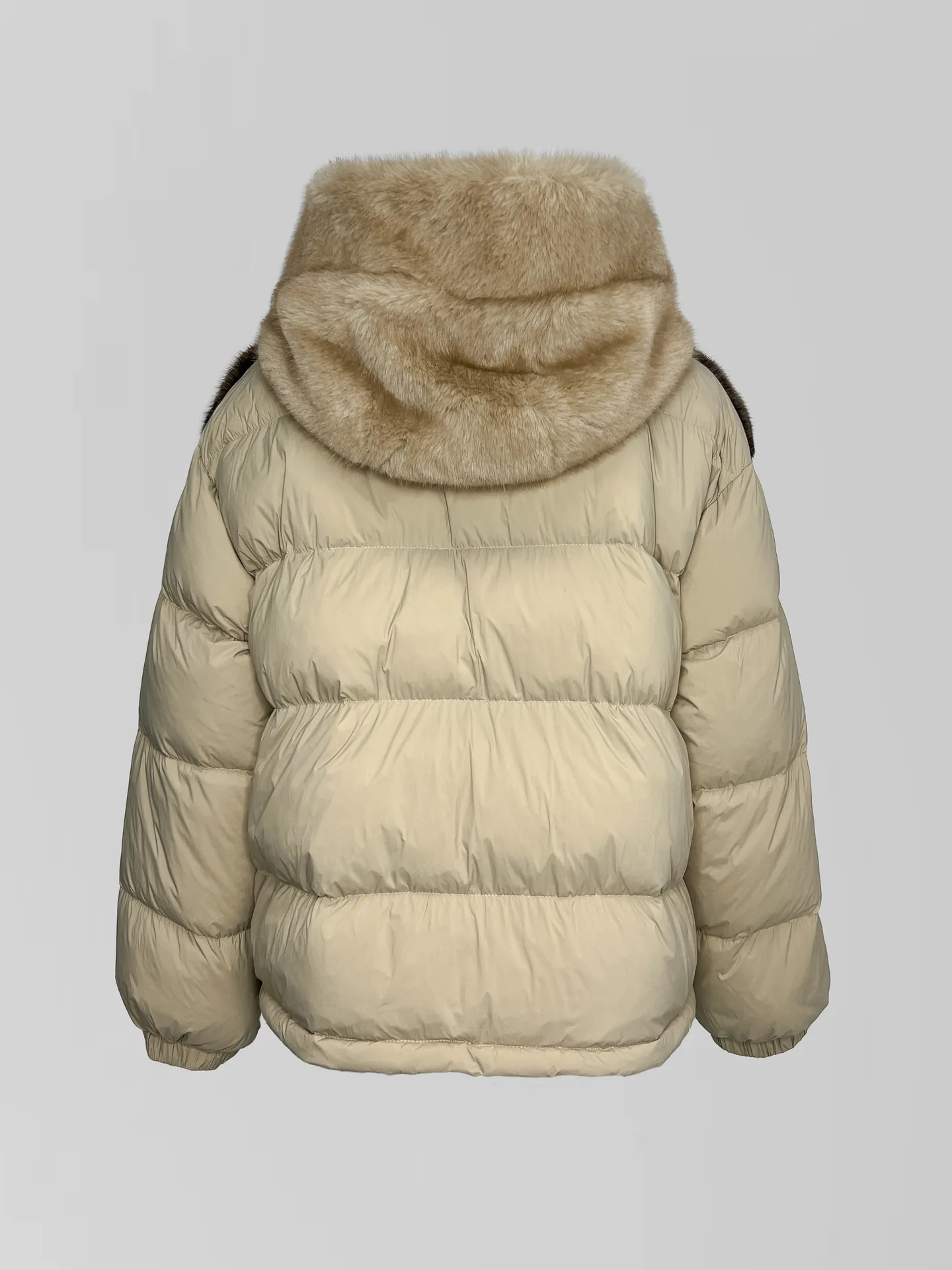 Куртка ALLURE YKE5225 с меховыми вставками и капюшоном