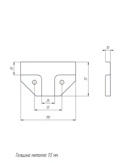 Крепеж для теплицы 25 х 25 мм Т-образный для труб краб-система, подходит для стеллажа и теплиц, 4 пары - толщина металла 1.5мм