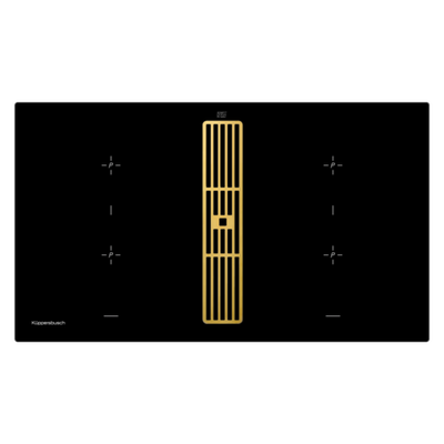 Индукционная варочная панель с вытяжкой Kuppersbusch KMI 9850.0 SR Gold