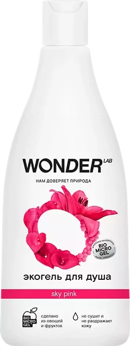WONDER Lab экогель для душа &quot;Небесно розовый&quot; 550 мл