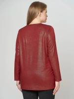 Блузка нарядная блестящая с розой