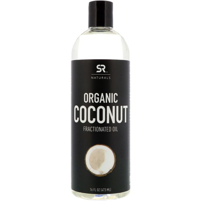 Фракционированное органическое кокосовое масло, Organic coconut, Sports Research, 473 мл (16 fl oz)