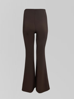 Брюки Liza 960 однотонные клеш от колена на молнии сбоку