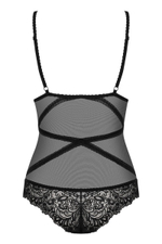 Кружевное полупрозрачное боди Bondea (Размер: S-M) (Цвет: черный)
