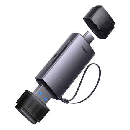 Картридер Baseus Airjoy USB-A & USB-C - SD/TF/microSD