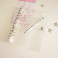 Обложка силиконовая (ПВХ) прозрачная с кольцевым механизмом, формат А5