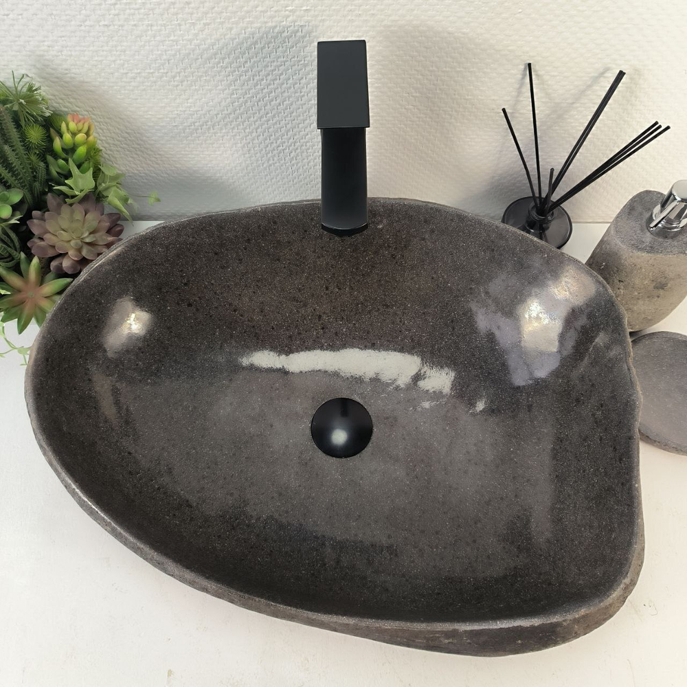 Раковина из речного камня RS-65249 57*42*16 0862