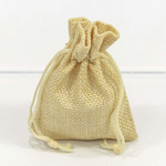 Мешочек 7х9см Лен искусственный (Бежевый)
