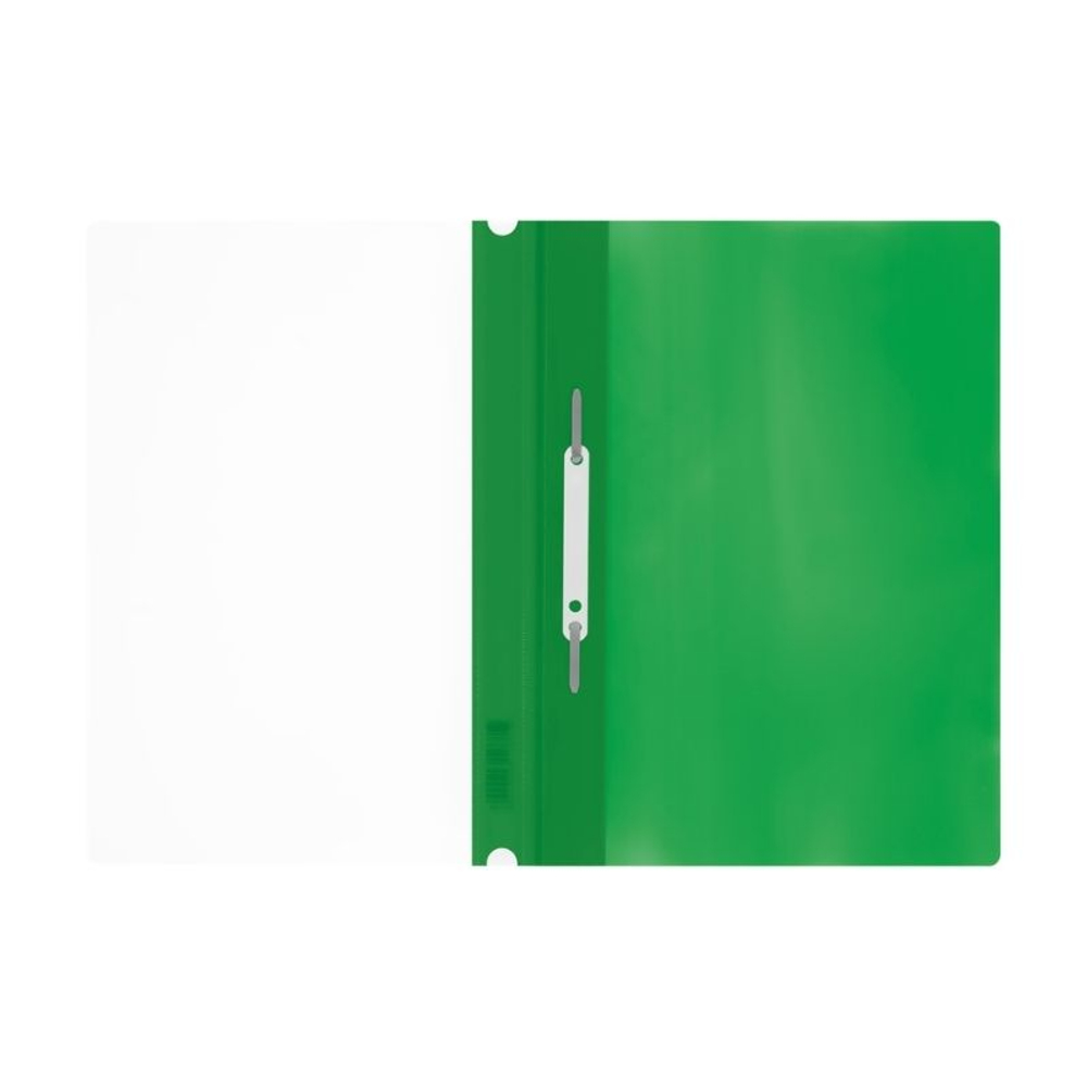 Папка-скоросшиватель СТАММ с перфорацией, А4, 160 мкм, зеленая