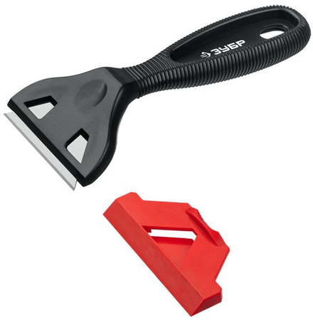 Скребок ЗУБР "МАСТЕР" 2в1, пластиковый, тип лезвия А 24