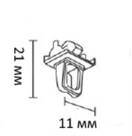 Стопор для профиля KS и DS, цвет черный