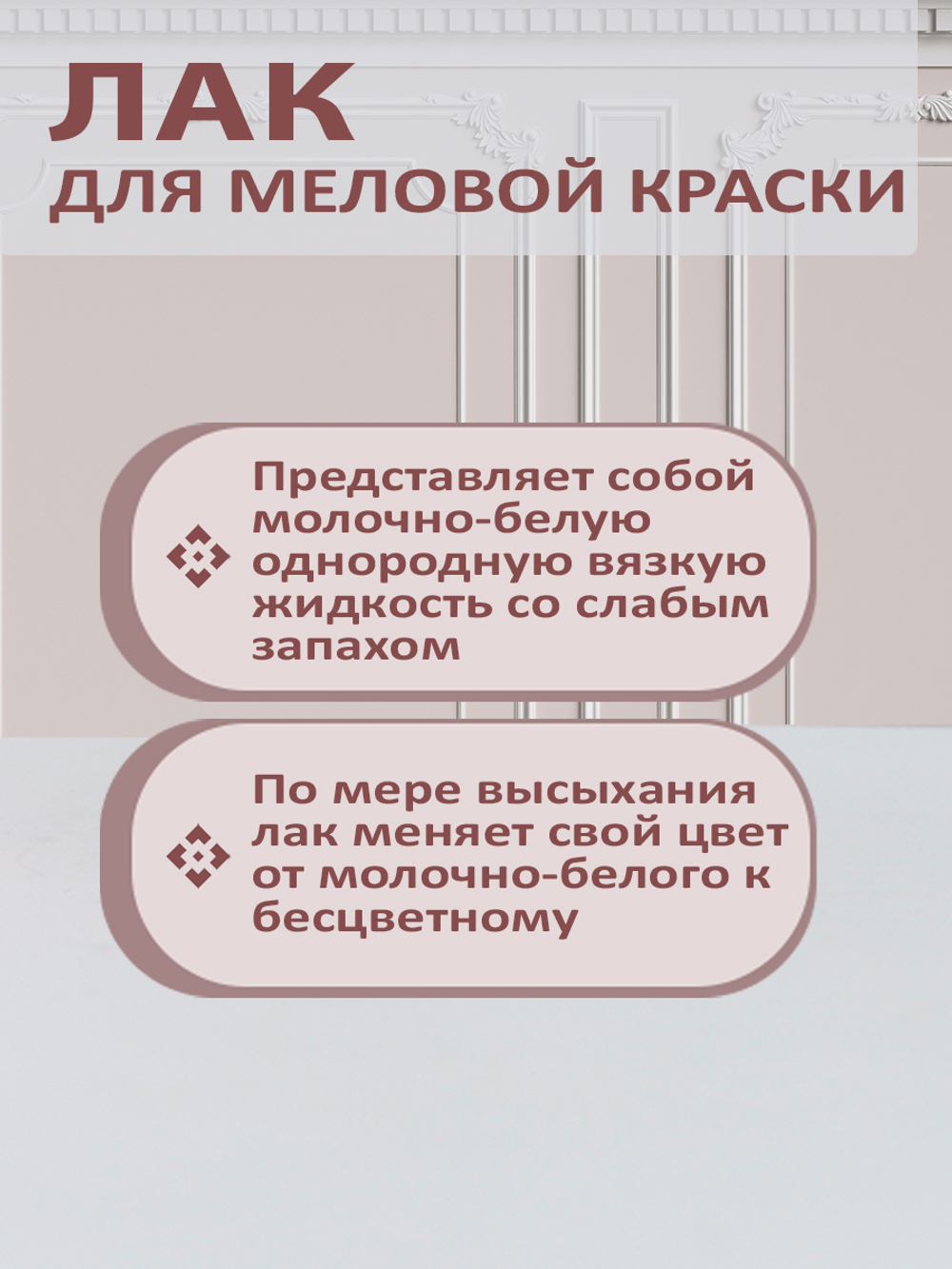 Лак для меловой краски матовый