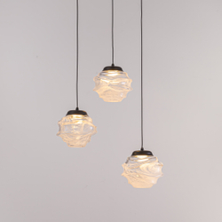 Подвесной светильник MD25030003-3A matt black/clear