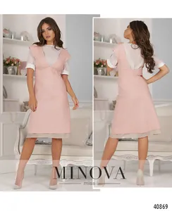 Костюм 2016-пудровый Minova