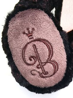 Мягкая игрушка Медведь БернАрт бордовый (металлик) 30см