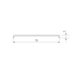 Экран прозрачный для ALU-POWER-W80N-2000 ANOD (Arlight, Пластик) 035681
