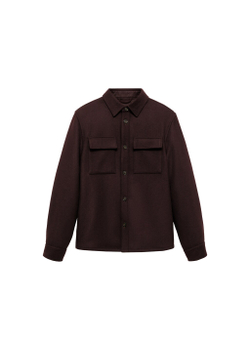 Верхняя рубашка из фланели с карманами