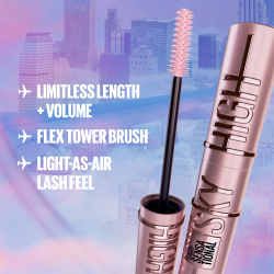 MAYBELLINE NEW YORK Lash Sensational Sky High - Уплотняющая и удлиняющая тушь для ресниц, 7,2 ml