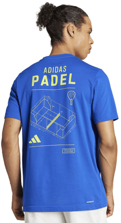 Мужская теннисная футболка Adidas Padel Category Graphic T-Shirt - royal blue