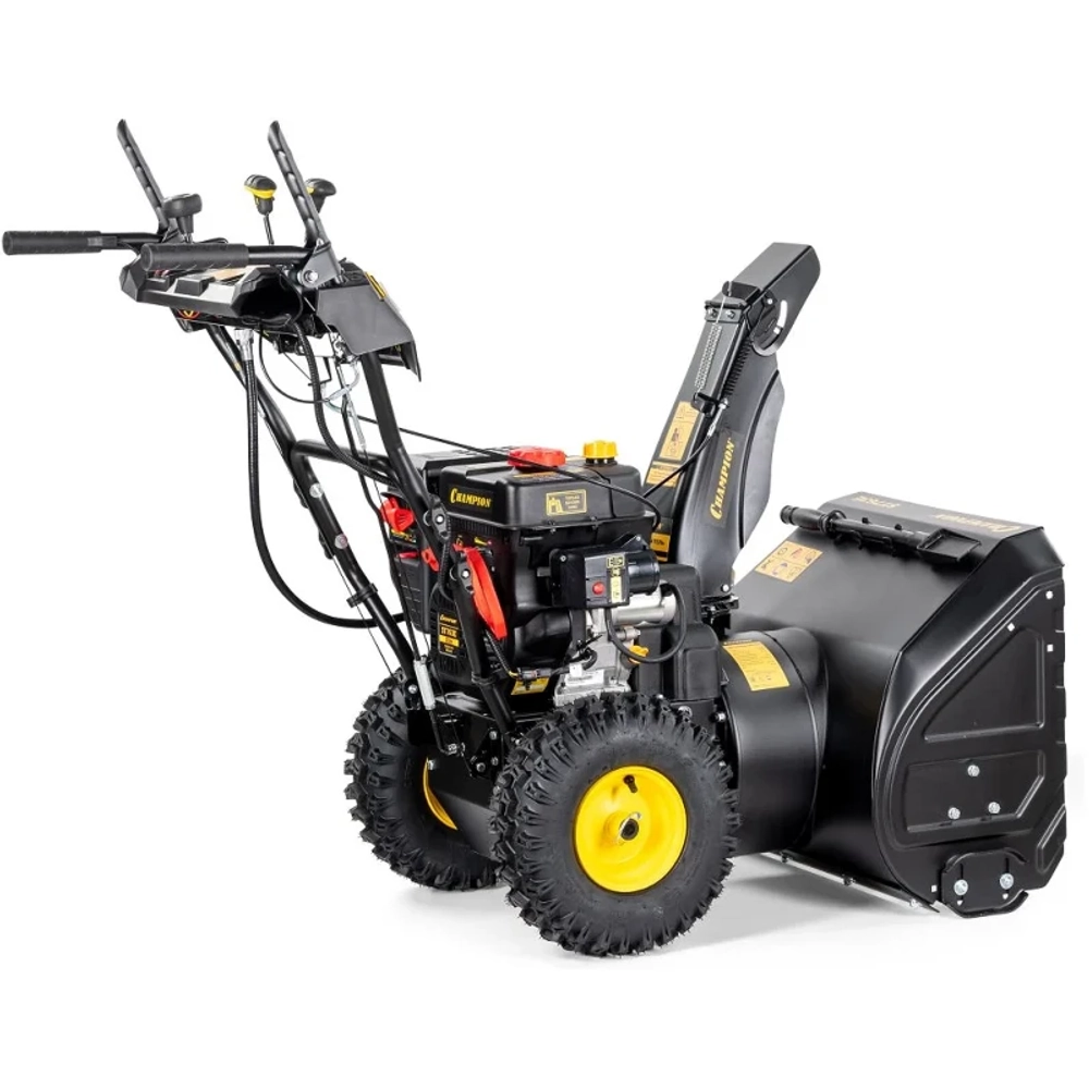 CHAMPION ST763E снегоотбрасыватель 7 л.с., ковш 62 см, выброс 12 м, 6 вперед/2 назад