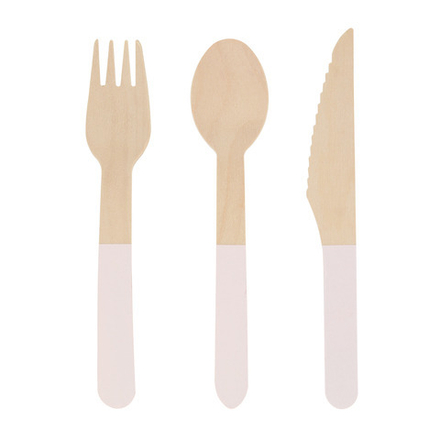 Столовые приборы "Нежно-розовые" на 8 персон