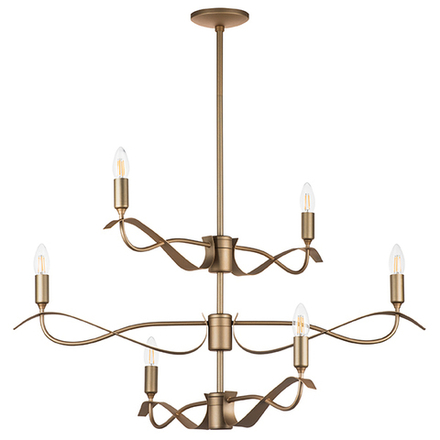 733263 Люстра RAGNO 6х40W E14 ЗОЛОТО