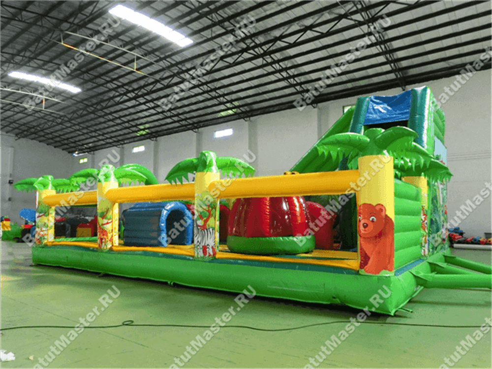 Коммерческий надувной батут "Джунгли малый"