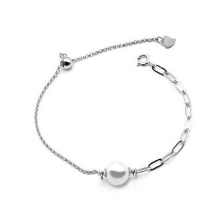 Браслет из серебра с жемчугом