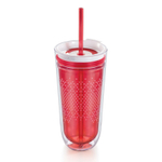 Стакан с двойными стенками travel красный