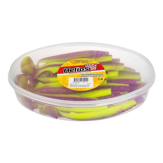 Виброхвост несъедоб. Pike King 6.3&#39;/16 см Fio &amp; Acid lemon 25шт. (HS-37-027-N) Helios