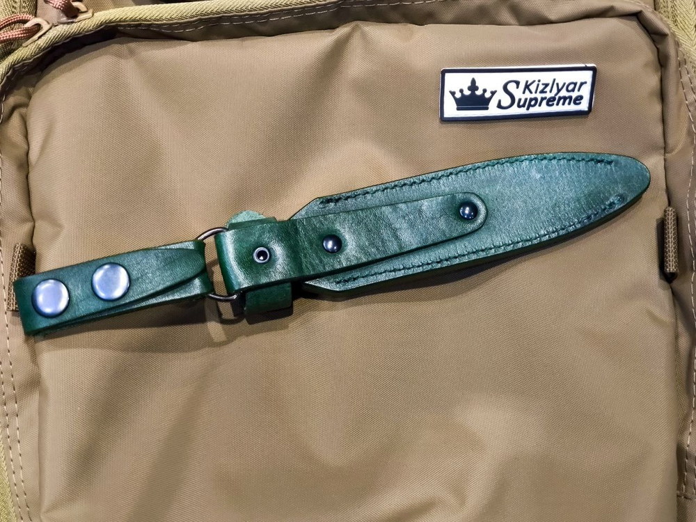 Кожаные ножны Combat олива