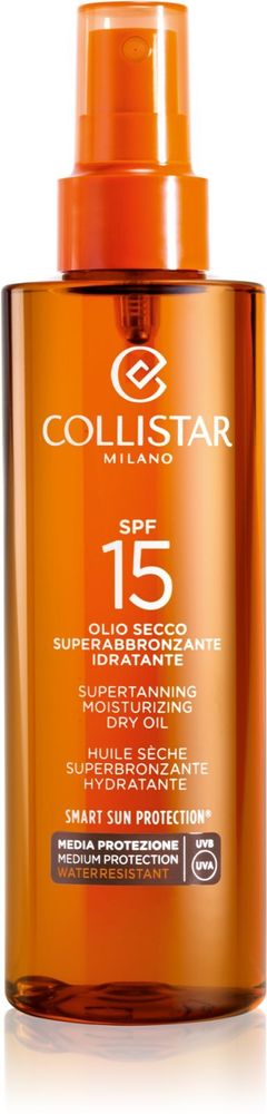 Collistar Special Perfect Tan Supertanning Moisturizing Dry Oil солнцезащитное масло SPF 15