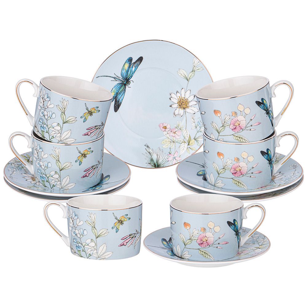 ЧАЙНЫЙ НАБОР LEFARD "БЛОССОМ" НА 6 ПЕР. 12 ПР. 250 МЛ (КОР=6НАБ.)