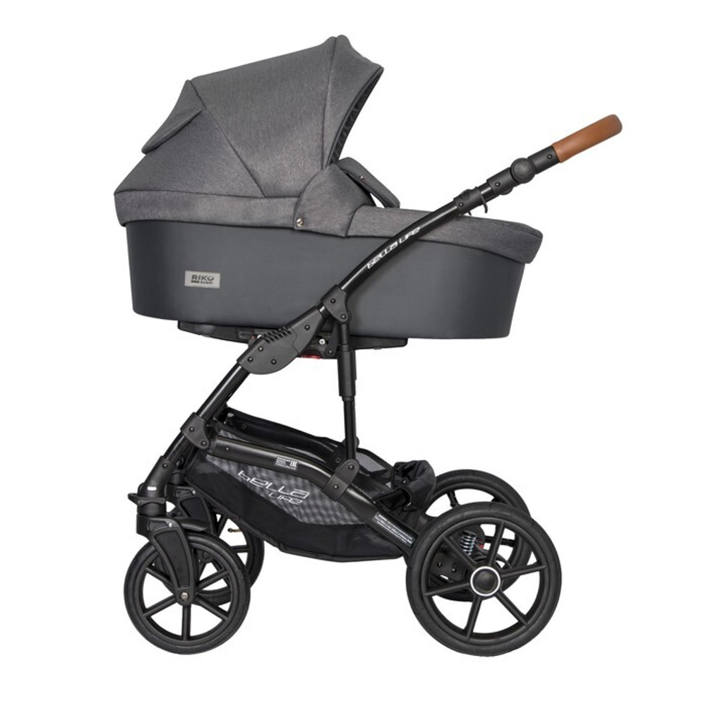 Коляска  BELLA LIFE (3 в 1) (RIKO BASIC) 06 Anthracite (графит)