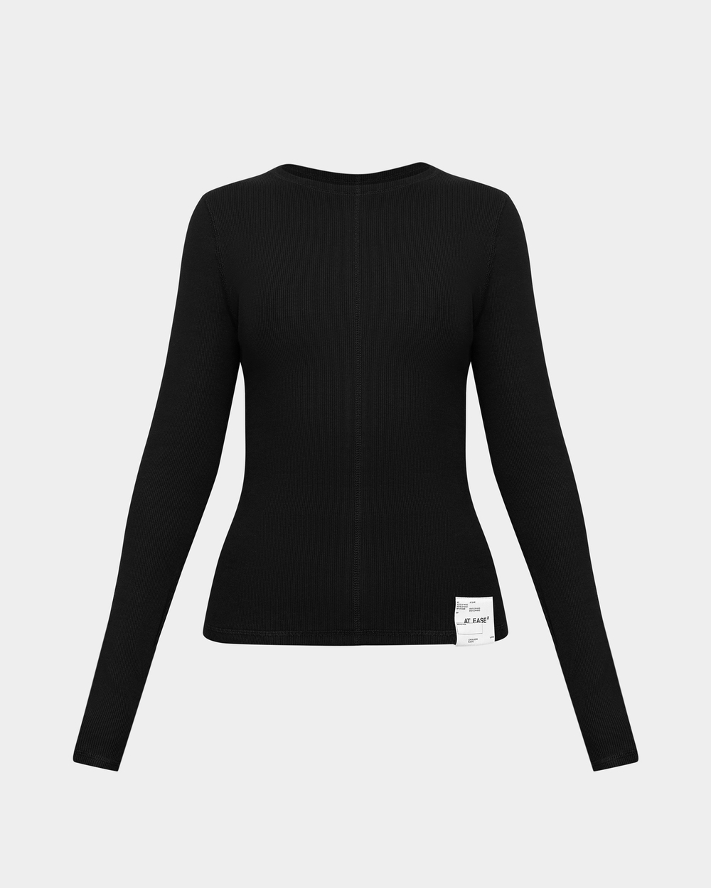 Лонгслив Slim t-shirt черный