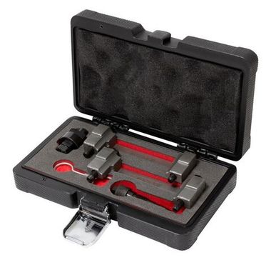 Набор фиксаторов для обслуживания двигателей группы VAG, 5пр. (2.4, 3.2, 4.2, 5.2 FSI) в кейсе ''Premium'' Forsage F-905G23D