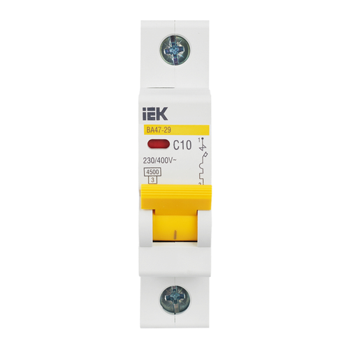 Авт.выкл. IEK модульный 1п С 10А 4,5кА ВА47-29 KARAT MVA20-1-010-C