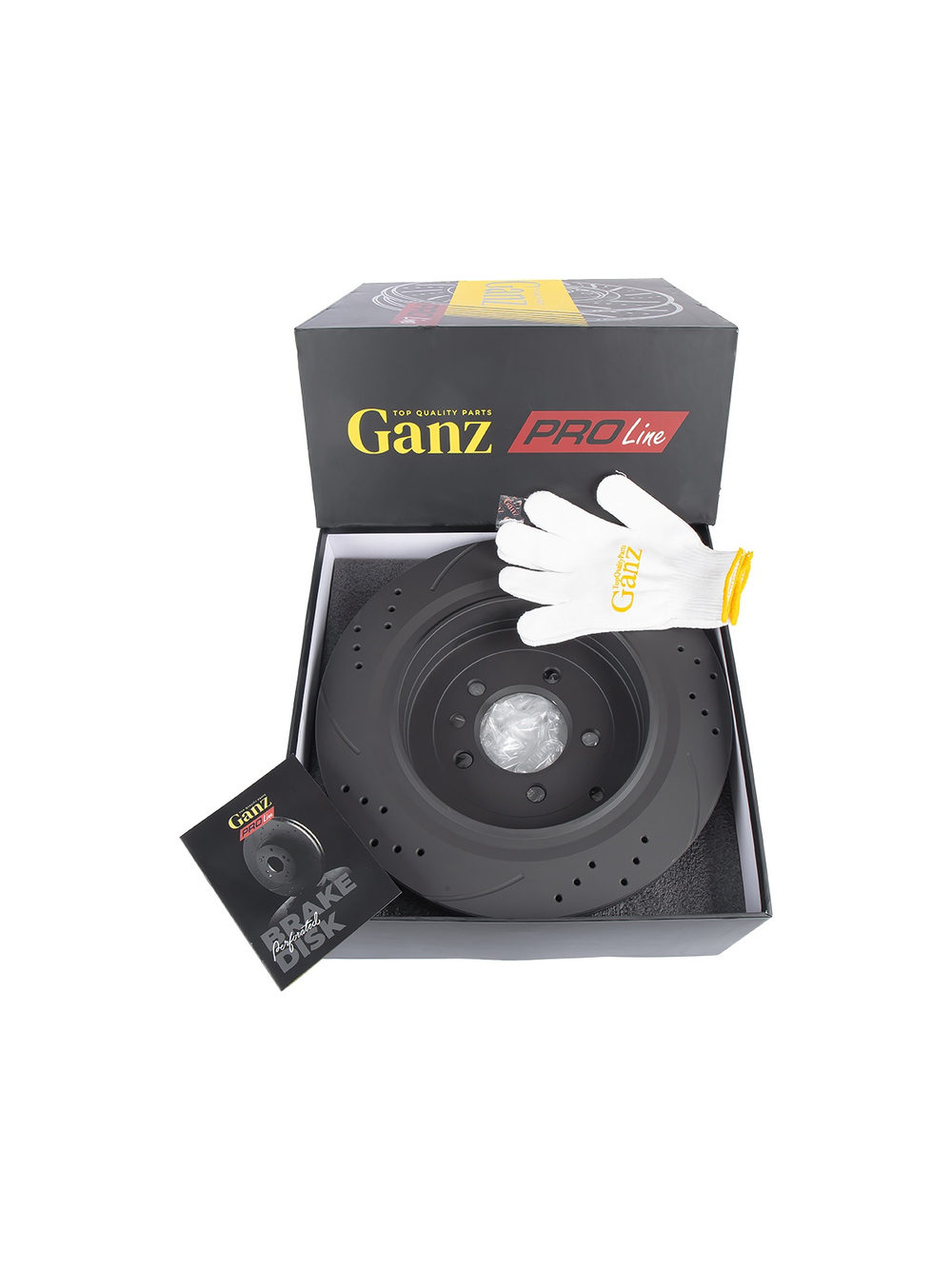 Диск тормозной задний перфорированный PRO-LINE с покрытием комплект LAND ROVER SPORT GANZ GIJ06024S