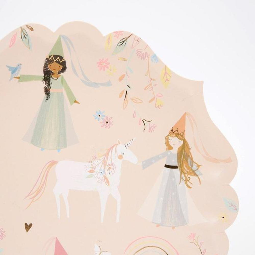 Тарелки большие "Princess & Unicorn" 8 шт. (2021)