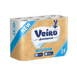 Туалетная бумага 24 шт. Veiro Домашняя 2-х слойн. белая